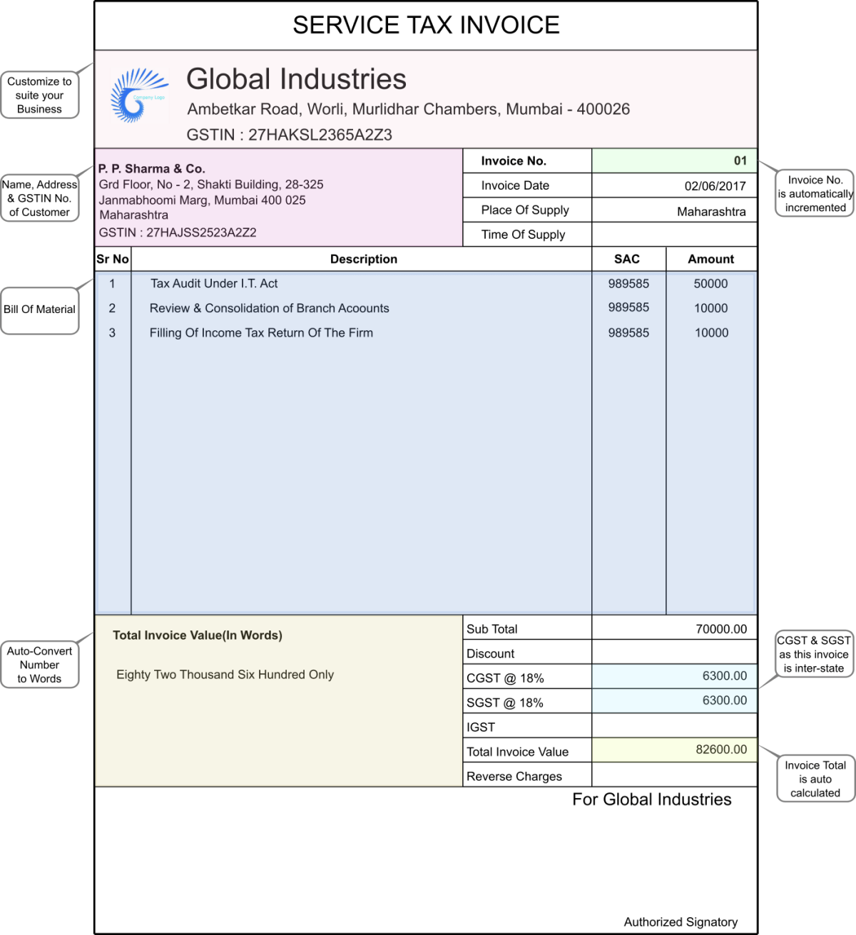 Free Invoice Generator 2025 - Create Professional Invoices | DocsAI